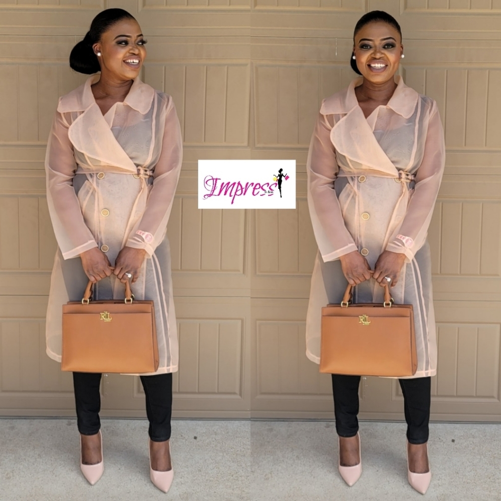 Chiffon Trench Coat